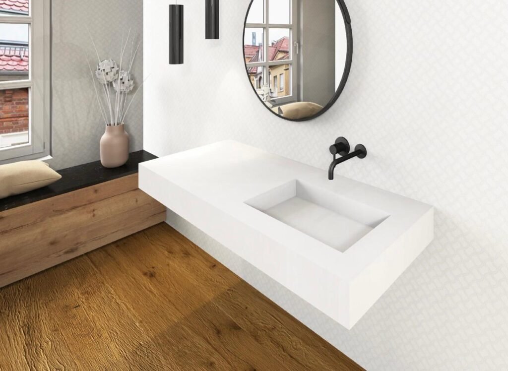 Vanity Countertop integrated washbasin